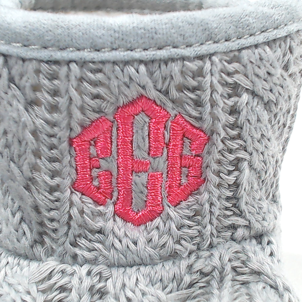 BLOOPER KIDS: Monogrammed Baby Booties