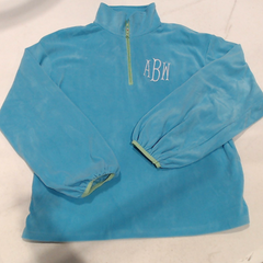 BLOOPER CLOTHING: Monogrammed Puff Sleeve Fleece Pullover