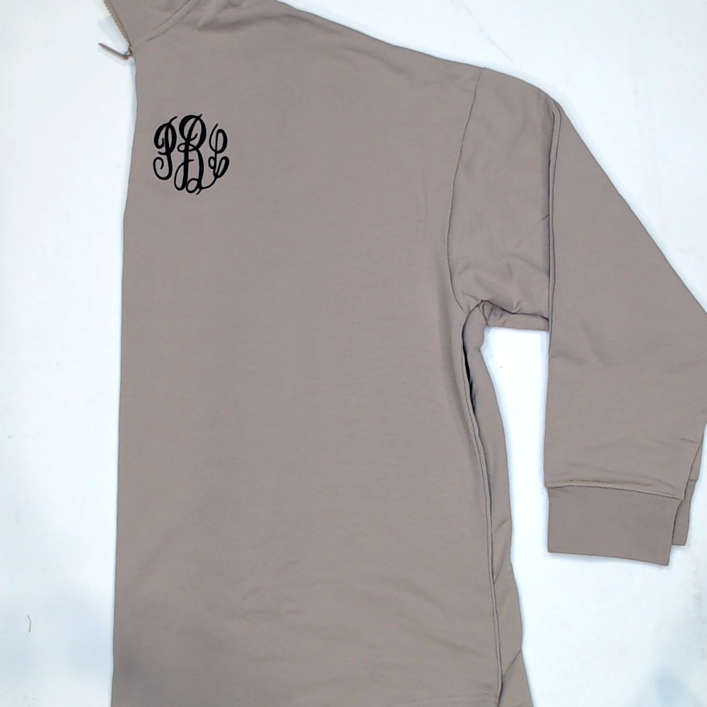 BLOOPER CLOTHING: Monogrammed Quarter Zip Sweatshirt