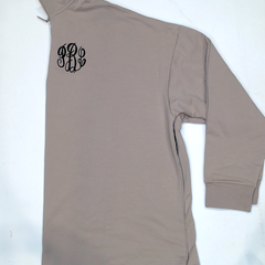 BLOOPER CLOTHING: Monogrammed Quarter Zip Sweatshirt