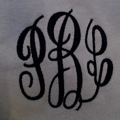 BLOOPER CLOTHING: Monogrammed Quarter Zip Sweatshirt