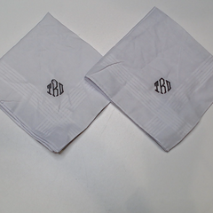 BLOOPER ACCESSORY: Monogrammed Men's Handkerchief Set