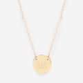delta delta delta gold delicate disc necklace