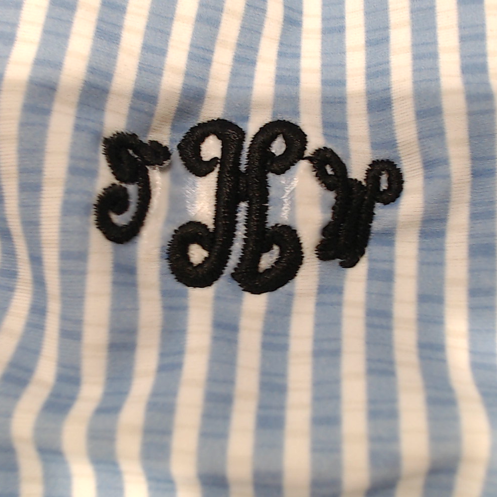 BLOOPER SWIM: Monogrammed Ruched Tankini