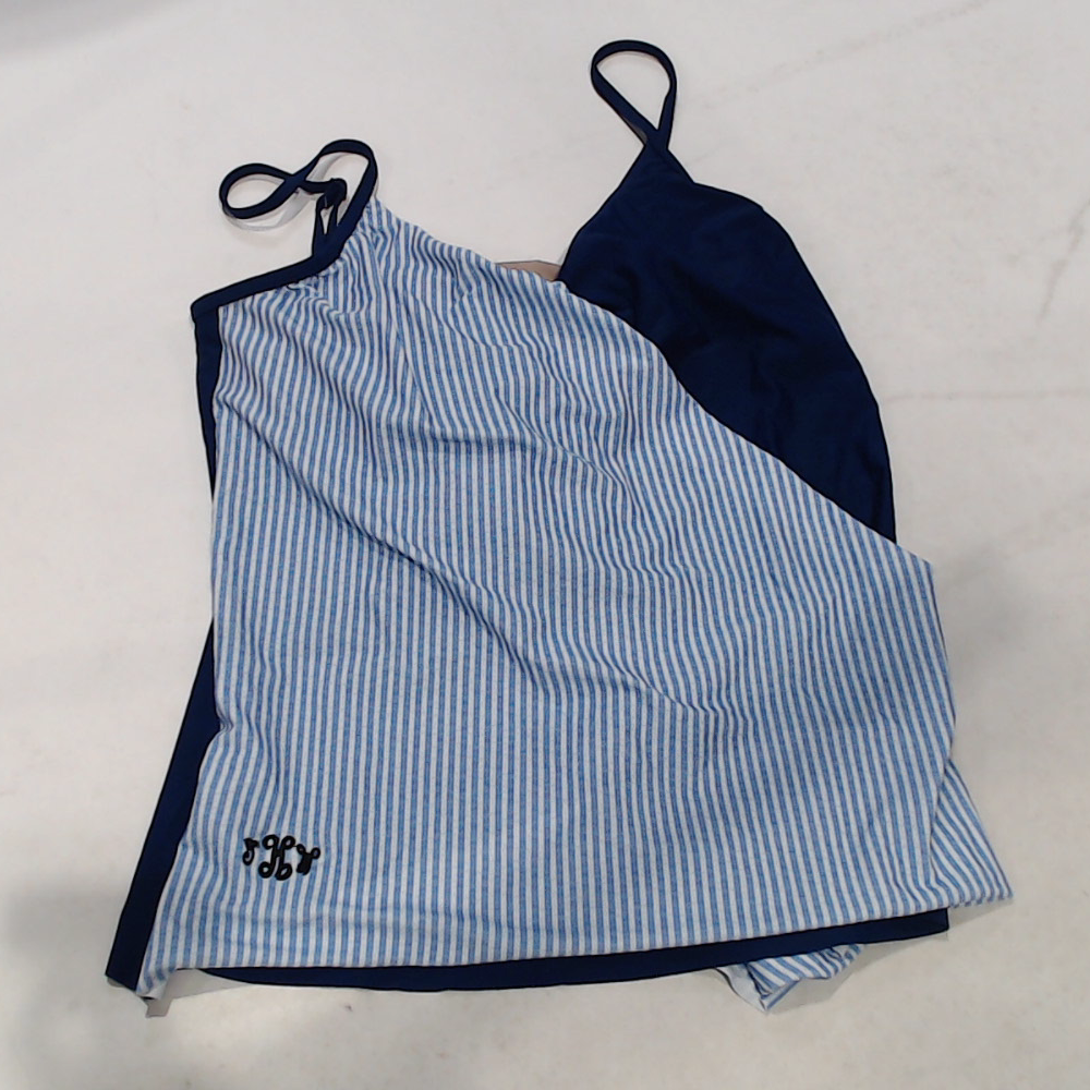 BLOOPER SWIM: Monogrammed Ruched Tankini