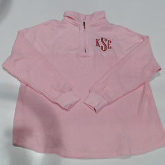 BLOOPER CLOTHING: Monogrammed Waffle Knit Pullover