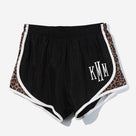 Monogrammed Running Shorts | Leopard Print