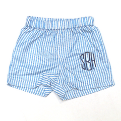 BLOOPER KIDS: Monogrammed Boys Swim Trunks