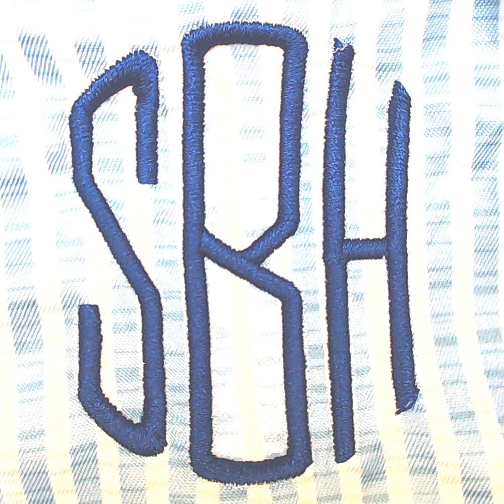 BLOOPER KIDS: Monogrammed Boys Swim Trunks
