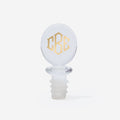 monogrammed wine stopper