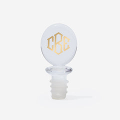 monogrammed wine stopper