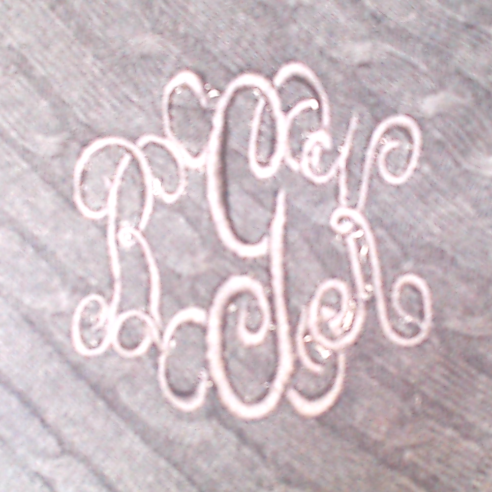 BLOOPER CLOTHING: Monogrammed Poncho