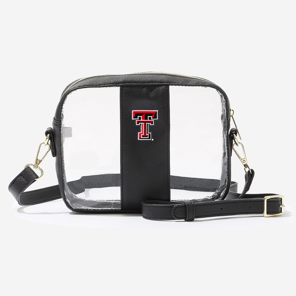 texas tech red raiders black clear stadium approved crossbody