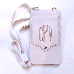 BLOOPER BAG: Monogrammed Phone Crossbody