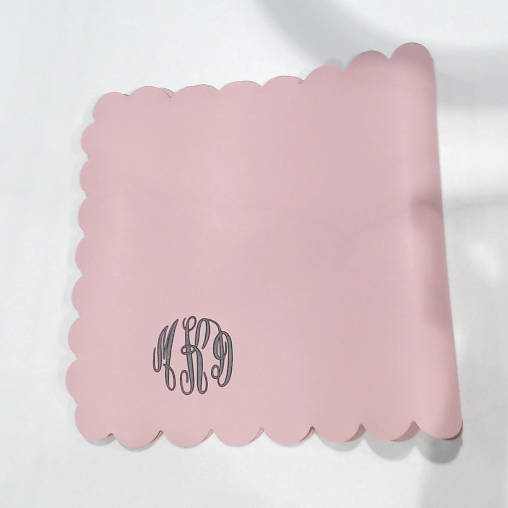 BLOOPER ACCESSORY: Monogrammed Desk Mat