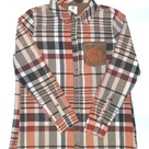 BLOOPER CLOTHING: Monogrammed Plaid Layering Tunic