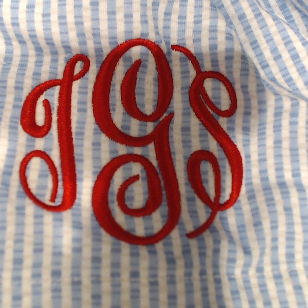 BLOOPER CLOTHING: Monogrammed Scalloped Boxer Shorts