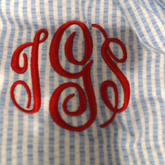BLOOPER CLOTHING: Monogrammed Scalloped Boxer Shorts