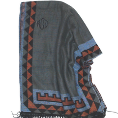 BLOOPER CLOTHING: Monogrammed Aztec Poncho