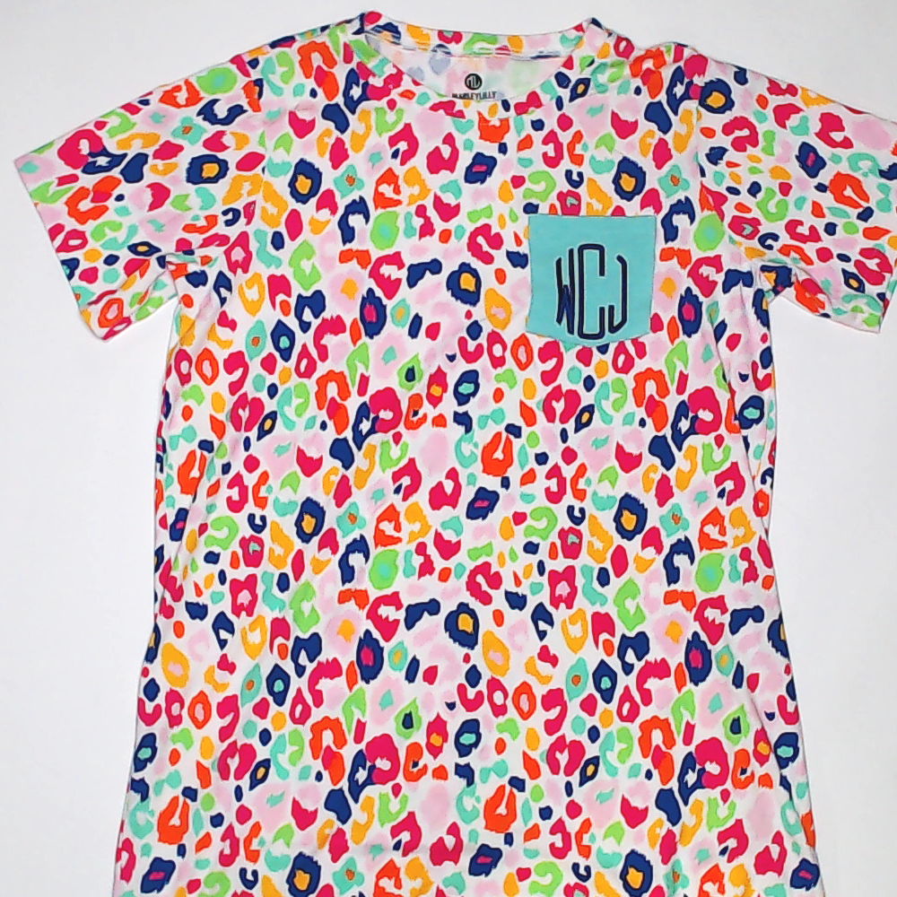 BLOOPER CLOTHING: Monogrammed T-Shirt Dress