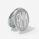 Monogrammed Compact Mirror | Silver