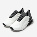 Monogrammed Colorblock Sneakers in Charcoal