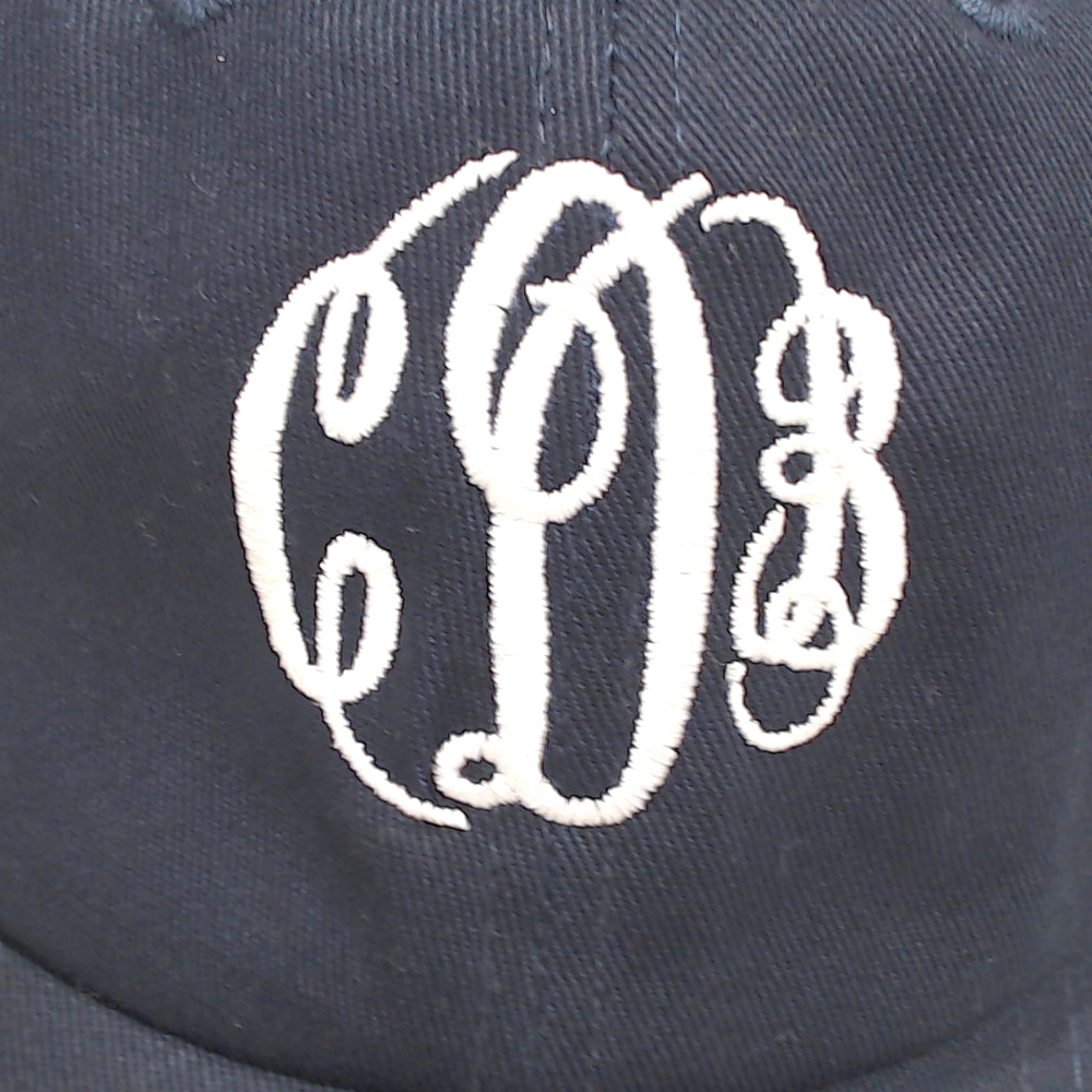 BLOOPER ACCESSORY: Monogrammed Baseball Hat