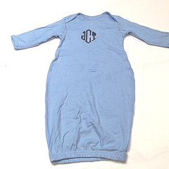 BLOOPER KIDS: Monogrammed Baby Layette Gown