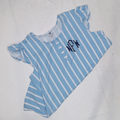 BLOOPER CLOTHING: Monogrammed Ruffle Pajama Top
