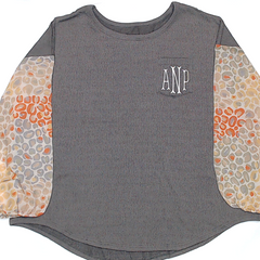 BLOOPER CLOTHING: Monogrammed Puff Sleeve Top