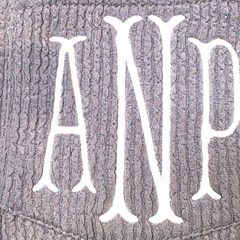 BLOOPER CLOTHING: Monogrammed Puff Sleeve Top