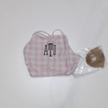 BLOOPER SWIM: Monogrammed High Neck Bikini Top