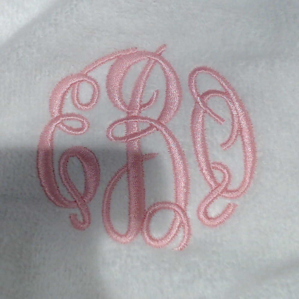 BLOOPER KIDS: Monogrammed Outline Baby Bib