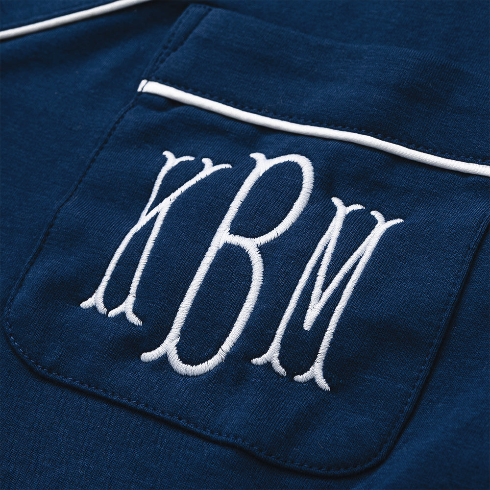 FA26 Cassic Sleep set detail shot in navy