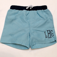 BLOOPER KIDS: Monogrammed Boys Swim Trunks