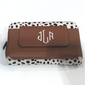 BLOOPER BAG: Monogrammed Phone Wallet Wristlet
