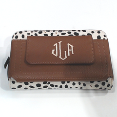 BLOOPER BAG: Monogrammed Phone Wallet Wristlet