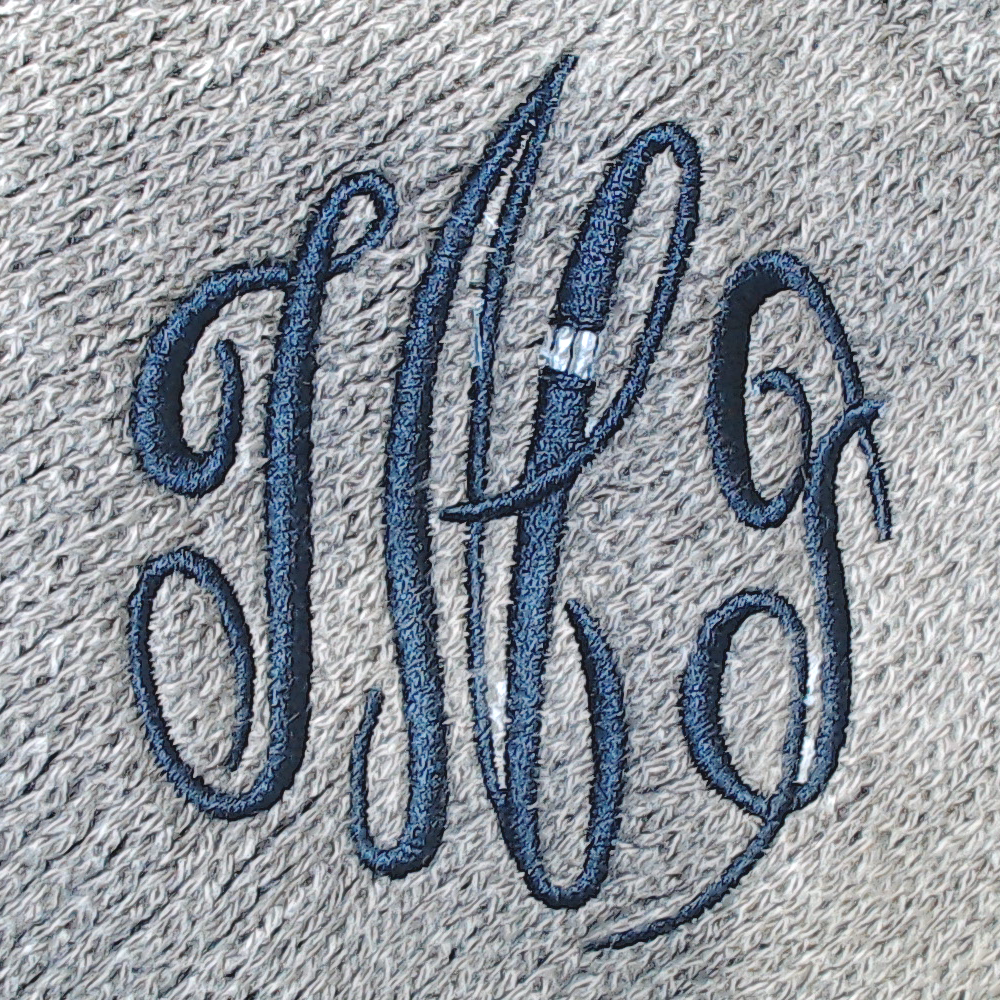 BLOOPER CLOTHING: Monogrammed Striped Poncho