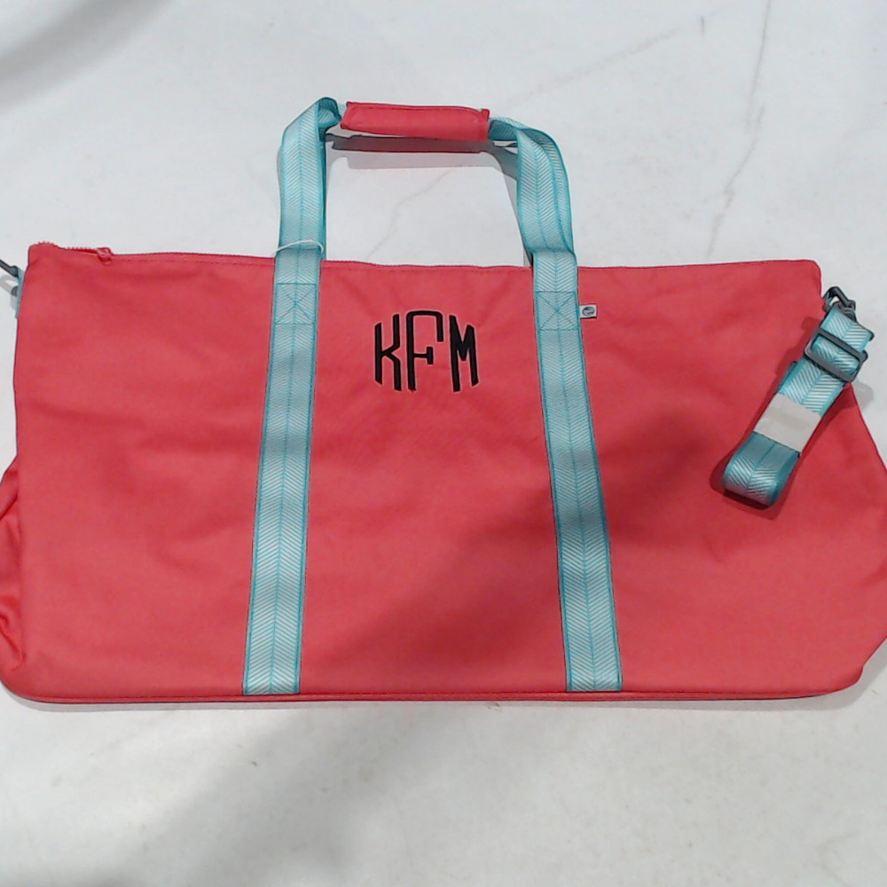 BLOOPER BAG: Monogrammed Weekend Bag