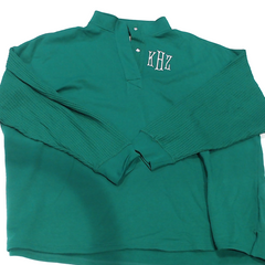 BLOOPER CLOTHING: Monogrammed Waffle Snap Pullover