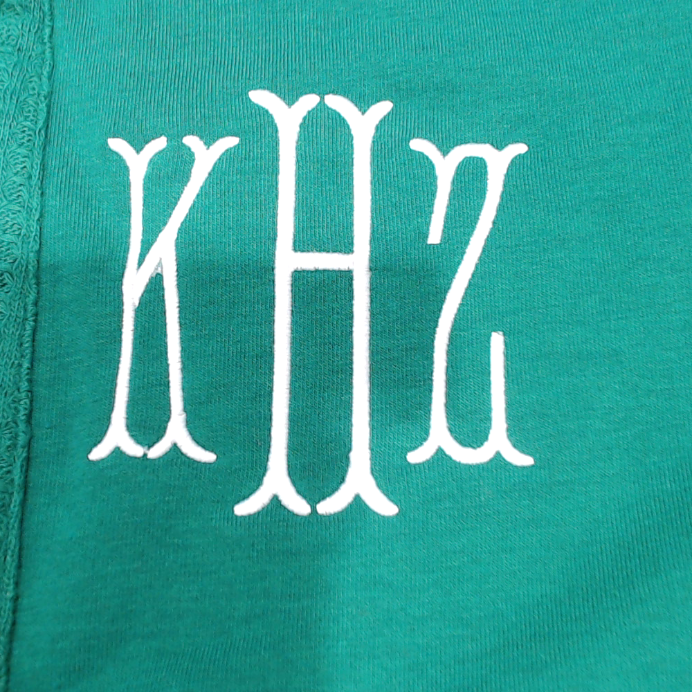 BLOOPER CLOTHING: Monogrammed Waffle Snap Pullover