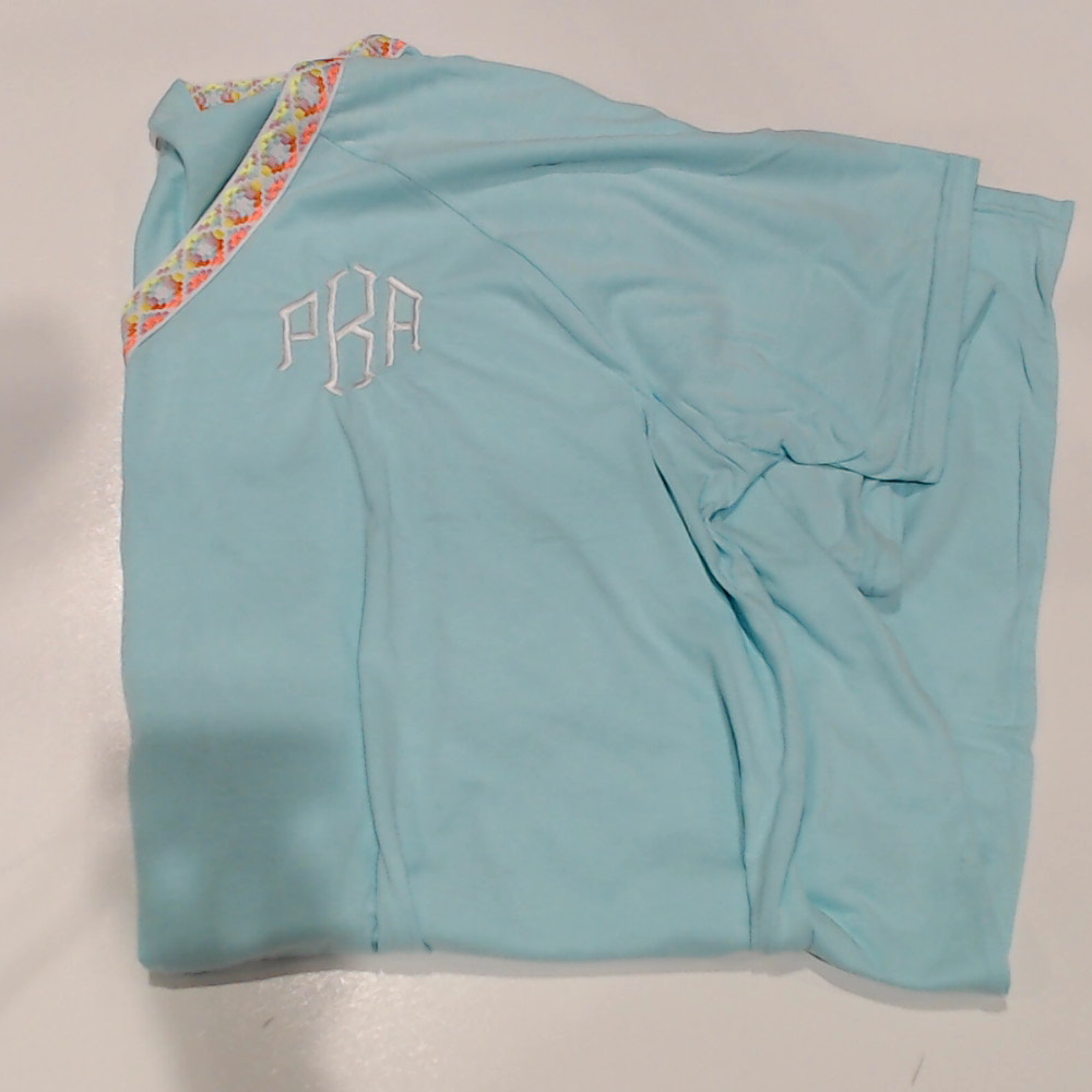 BLOOPER SWIM: Monogrammed Accent Cover Up