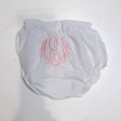 BLOOPER KIDS: Monogrammed White Eyelet Baby Bloomers