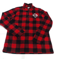 BLOOPER CLOTHING: Monogrammed Plaid Fleece Pullover