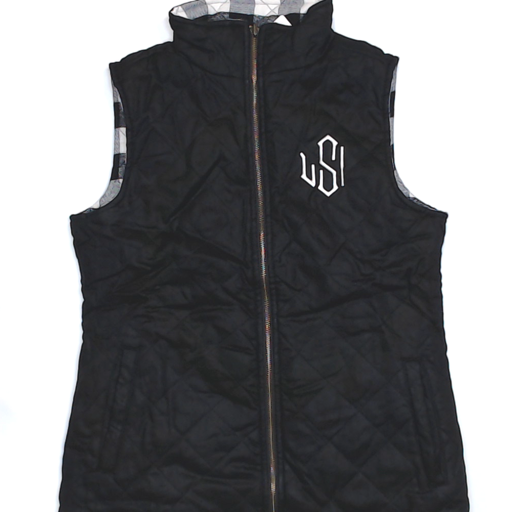 BLOOPER CLOTHING: Monogrammed Reversible Vest