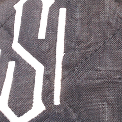 BLOOPER CLOTHING: Monogrammed Reversible Vest