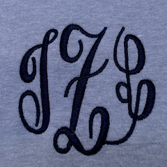BLOOPER CLOTHING: Monogrammed Sweatshirt Cardigan