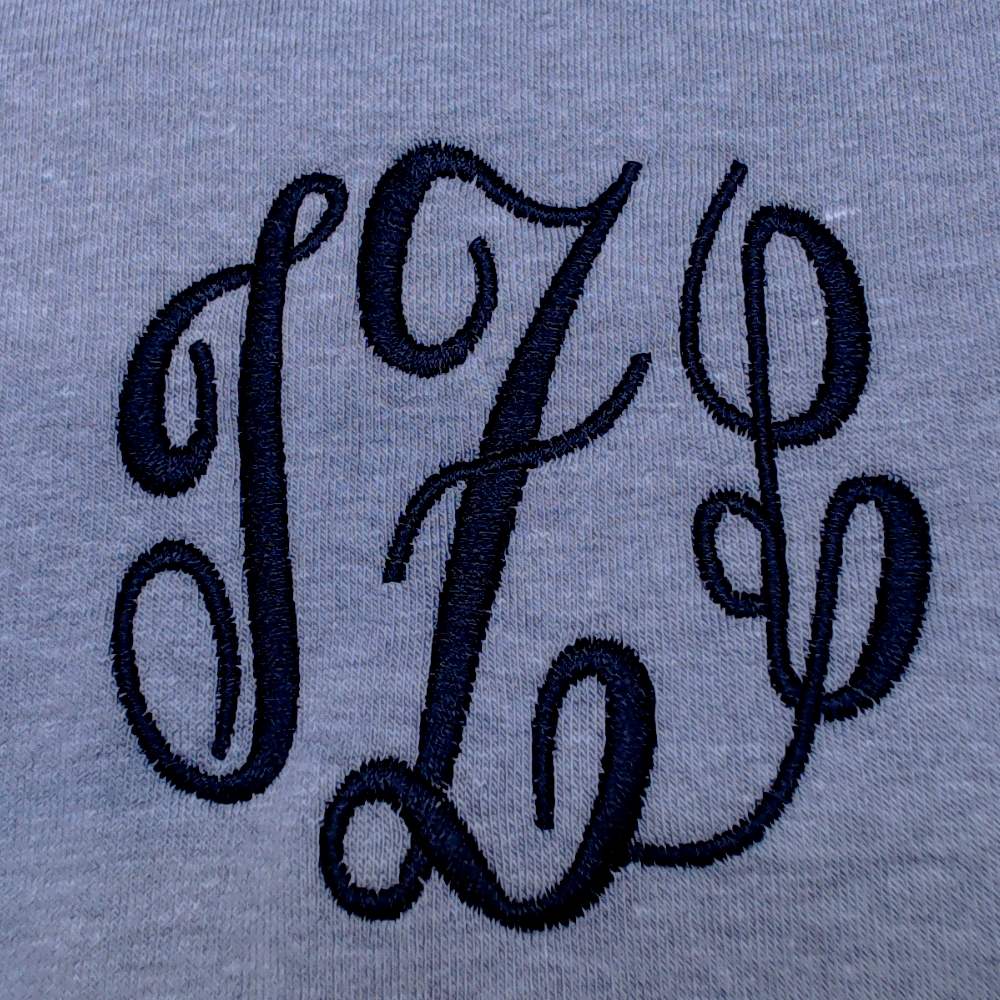BLOOPER CLOTHING: Monogrammed Sweatshirt Cardigan