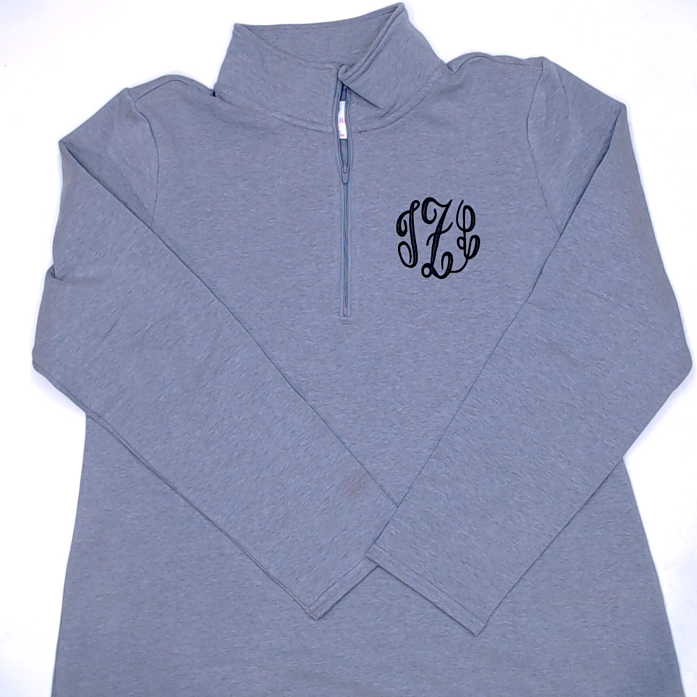 BLOOPER CLOTHING: Monogrammed Sweatshirt Cardigan