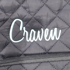 BLOOPER BAG: Monogrammed Quilted Laptop Backpack